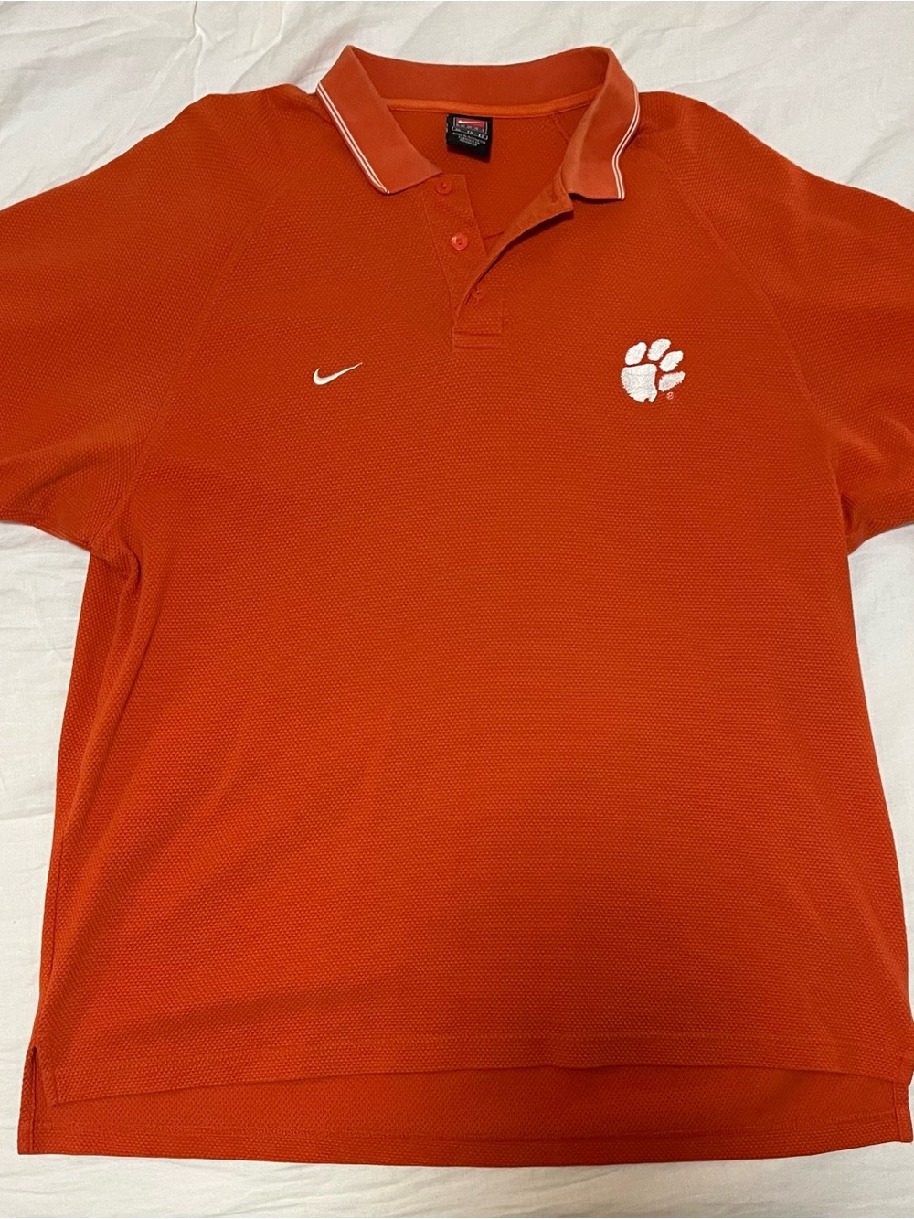 Nike Men’s Orange Polo - Clemson Tigers